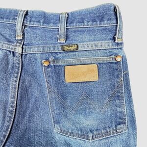 Vtg Wrangler Cowboy Cut Jeans Mens 31x34 Fits Like 29x32.5 Blue 100% Cotton USA